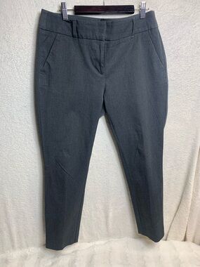 LOFT Modern Straight-Leg Pants in Charcoal